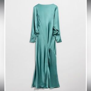NWT & Other Stories Satin Teal Dress